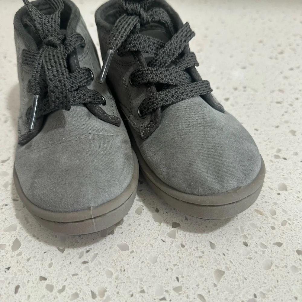 Carter's Kids Gray Boots with Black Laces